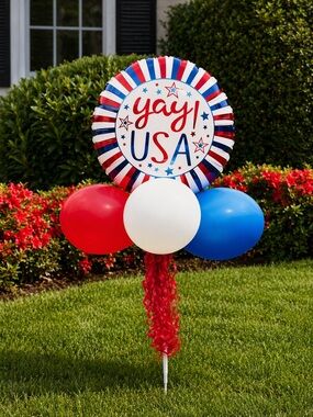 Patriotic Yard Sign Kit NWT. -  Yah USA!